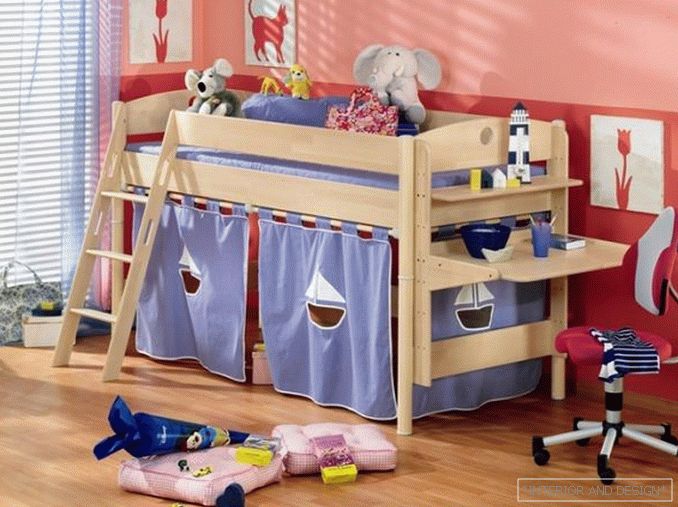 conception d'un appartement d'une pièce pour une famille avec un enfant 2