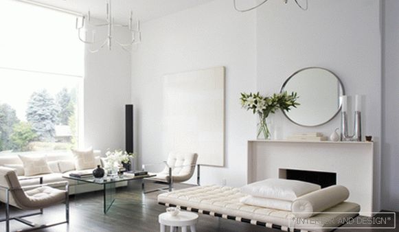 Salon dans un style moderne (meubles minimalistes) - 2