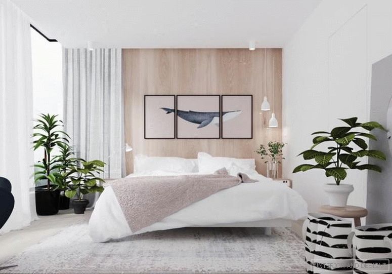 Rideaux pour la chambre à coucher dans le style du minimalisme 2
