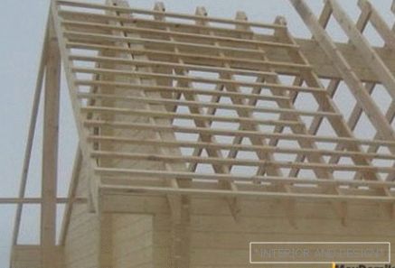 Construction de toit et installation de plafond дома по финской технологии